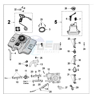 FIGHT 3 E drawing TANK AND FUEL PUMP TAIYOGIKEN