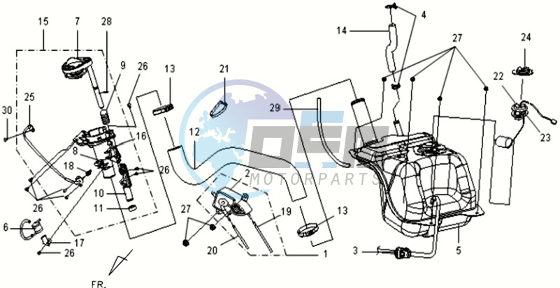 FUEL TANK - FUEL CUT