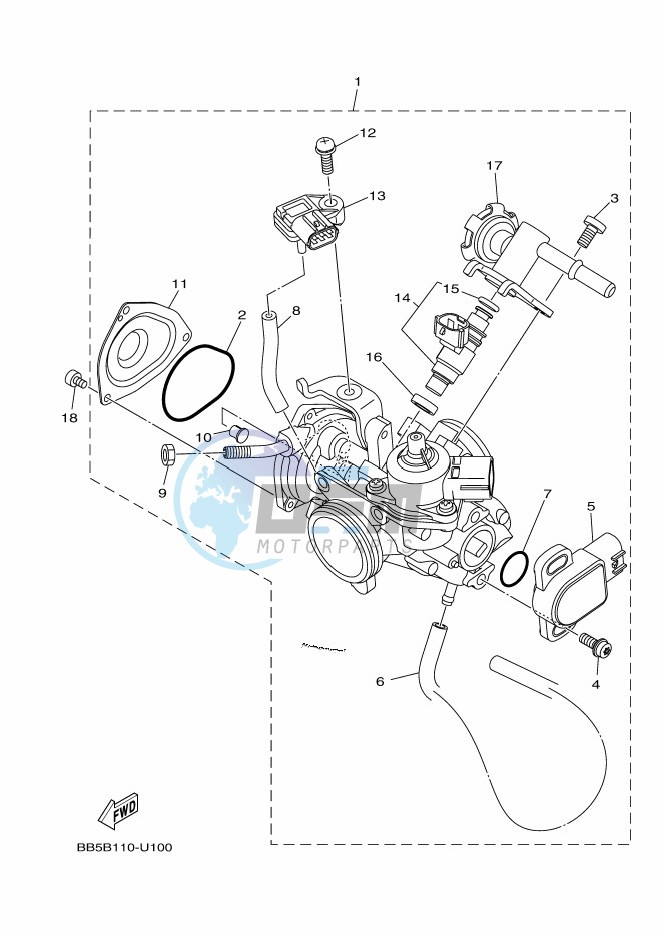 THROTTLE BODY ASSY 1