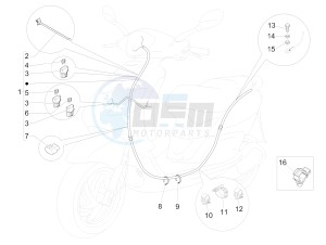 FLY 50 4T 4V USA (NAFTA) drawing Main cable harness