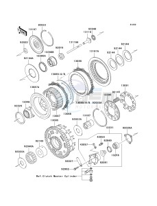 VN 1500 B [VULCAN 88 SE] (B1-B3) N6F drawing CLUTCH