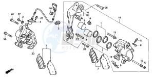 ST1100 drawing FRONT BRAKE CALIPER (ST1100AS)