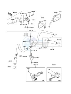 VN800 CLASSIC VN800-B10P GB XX (EU ME A(FRICA) drawing Handlebar