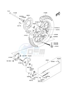 KLX 125 B [KLX125L] (B1-B3) [KLX125L] drawing REAR HUB-- B1_B2- -