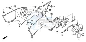 TRX500FA FOURTRAX FOREMAN drawing BODY COVER (TRX500FA1/2/3/4)