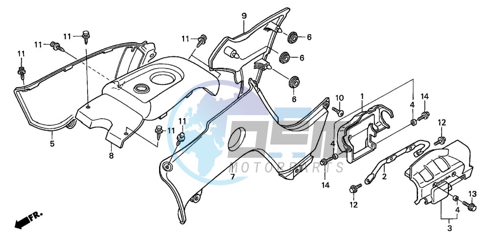 BODY COVER (TRX500FA1/2/3/4)