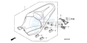 VFR1200FB drawing SEAT