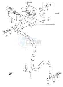 RMX250 (E28) drawing FRONT MASTER CYLINDER