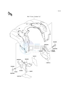 KVF 650 H [BRUTE FORCE 650 4X4I] (H7F-H8F) H8F drawing FLAP