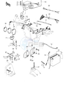 KZ 1300 B [B2] drawing CHASSIS ELECTRICAL EQUIPMENT