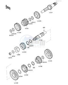 VN 750 A [VULCAN 750] (A2-A5) [VULCAN 750] drawing TRANSMISSION