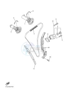 WR450F (1DX3) drawing CAMSHAFT & CHAIN