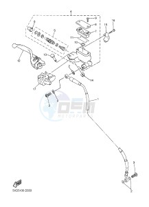 YZF-R6 600 R6 (1HCA 1HCB 1HCC) drawing FRONT MASTER CYLINDER