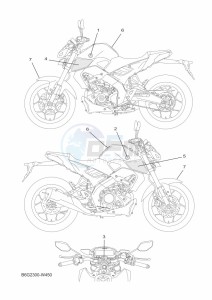 MT-125 MTN125-A (B6G2) drawing GRAPHIC & EMBLEM