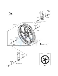 NINJA 300 ABS EX300BGFA XX (EU ME A(FRICA) drawing Front Hub