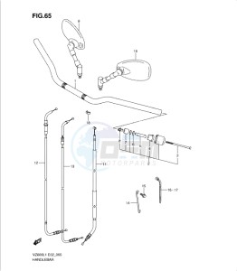 VZ800L1 drawing HANDLEBAR (VZ800UEL1 E19)