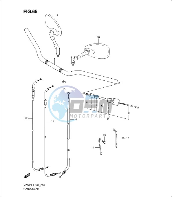 HANDLEBAR (VZ800UEL1 E19)