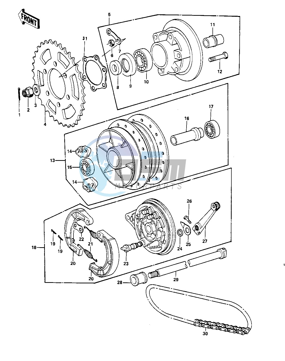 REAR HUB_BRAKE_CHAIN