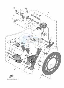 XP560D TMAX TECH MAX (BBW1) drawing REAR BRAKE CALIPER