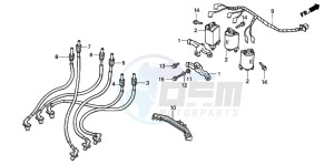 GL1500A GOLDWING ASPENCADE drawing IGNITION COIL