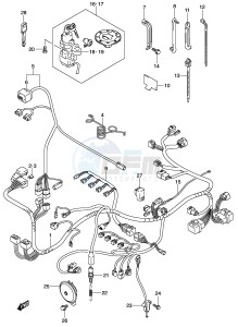 GSX-R600 (E2) drawing WIRING HARNESS (MODEL K2)