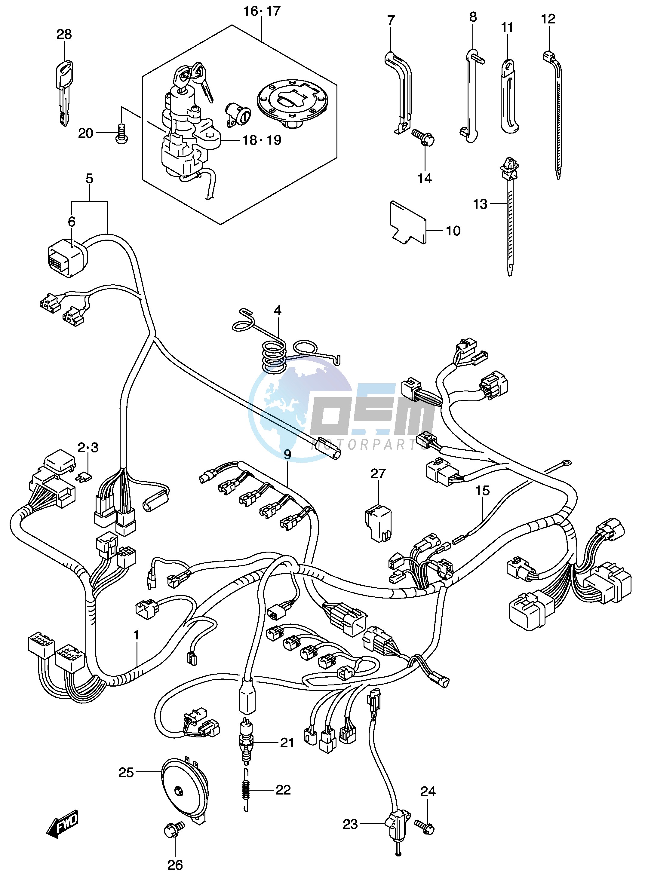 WIRING HARNESS (MODEL K2)