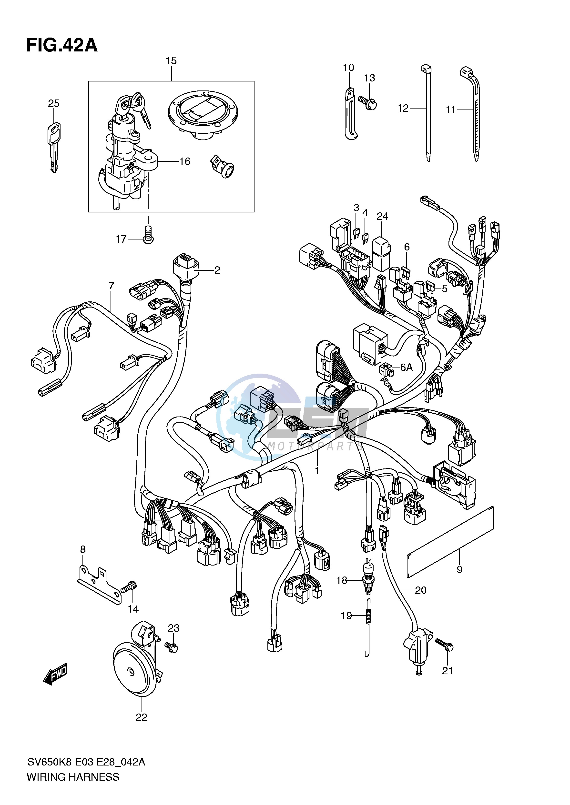 WIRING HARNESS (SV650SL0 SAL0)