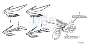 CRF100F9 Australia - (U) drawing MARK