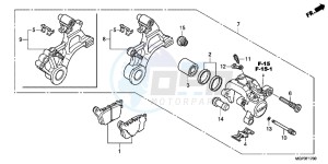 CBR1000RRE Fireblade 2ED drawing REAR BRAKE CALIPER