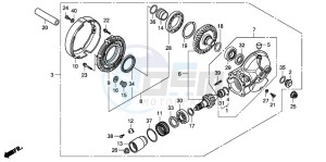 VT750CA drawing FINAL DRIVEN GEAR