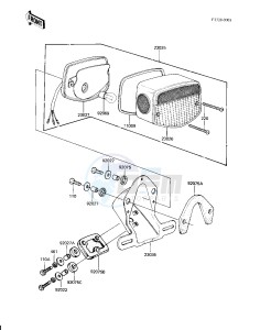 KZ 750 H [LTD] (H2-H4) [LTD] drawing TAILLIGHT -- KZ750-H2- -