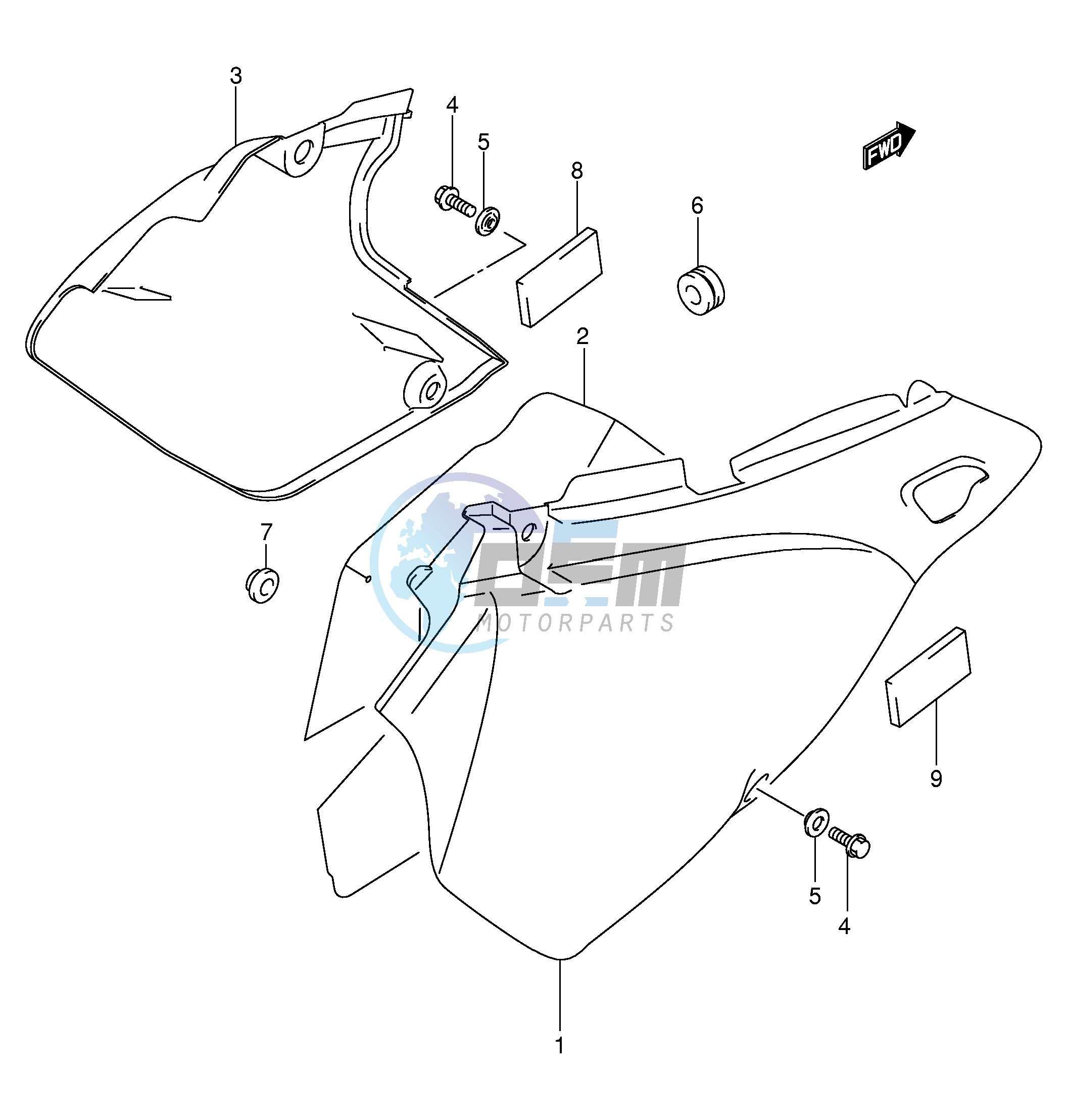 FRAME COVER (MODEL K3 K4)