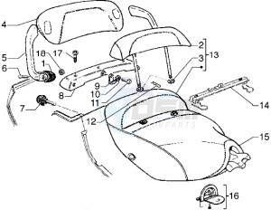 Hexagon 180 GTX drawing Saddle