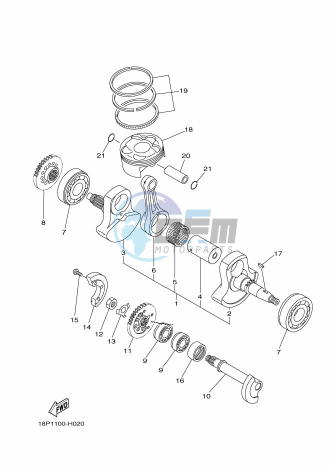 CRANKSHAFT & PISTON