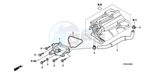 TRX420FPMA U / PS 4WD drawing WATER PUMP COVER