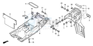 CBF1000A drawing REAR FENDER