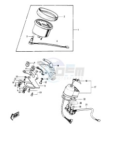 G4 TR (A-C) 100 drawing METERS_IGNITION SWITCH G4TR-C -- 70-73- -