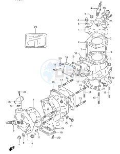 RGV250 (E24) drawing CYLINDER