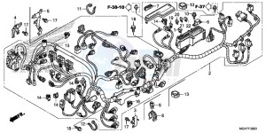 VFR1200XDF CrossTourer - VFR1200X Dual Clutch 2ED - (2ED) drawing WIRE HARNESS