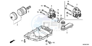 NC700XAD NC700X ABS Europe Direct - (ED) drawing OIL PAN/OIL PUMP