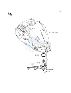 VERSYS KLE650B9F GB XX (EU ME A(FRICA) drawing Fuel Pump