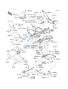 EX250 J [NINJA 250R] (J8F-J9FA) J9F drawing SIDE COVERS_CHAIN COVER