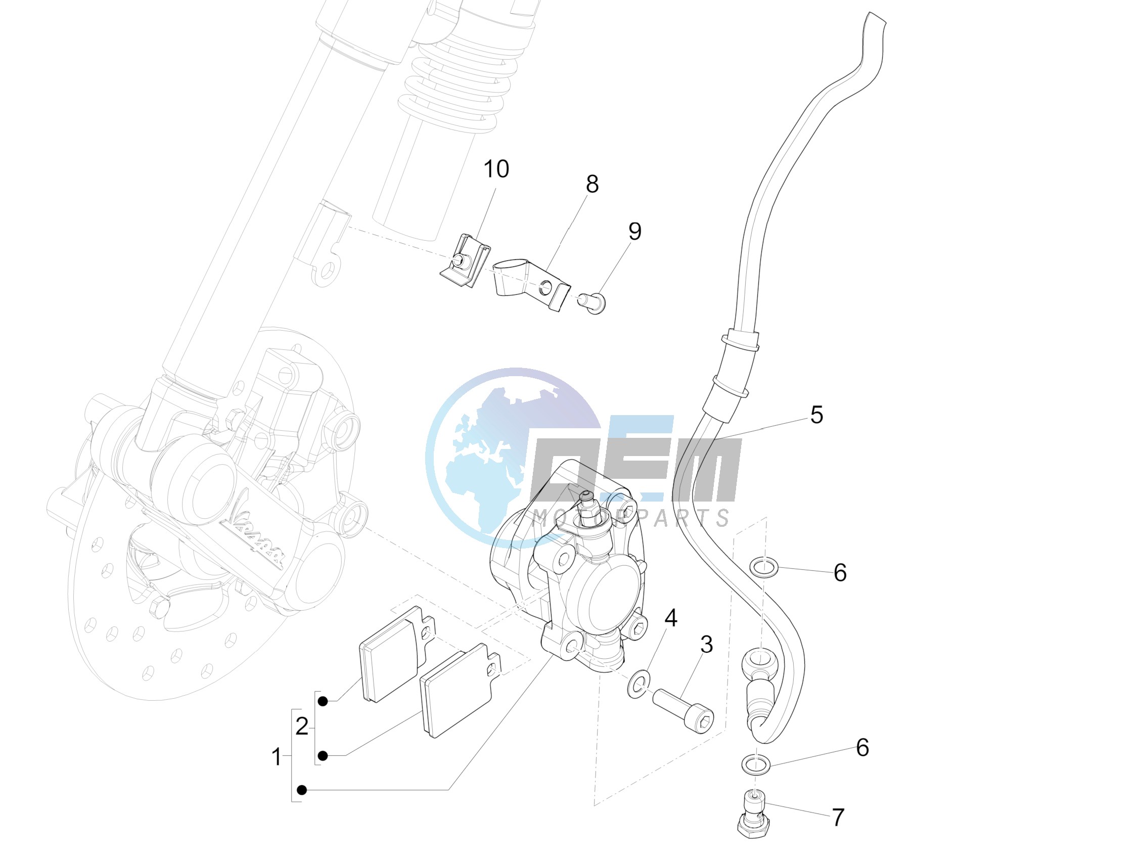 Brakes pipes - Calipers