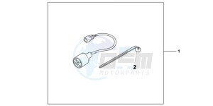 NC700XDD NC700X Dual Cluth ABS 2ED - (2ED) drawing KIT  SUB HARNESS