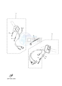 XT1200Z (23PM) drawing HANDLE SWITCH & LEVER