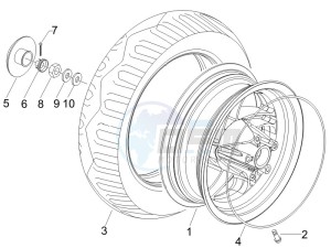 Stalker 50 Naked drawing Rear Wheel