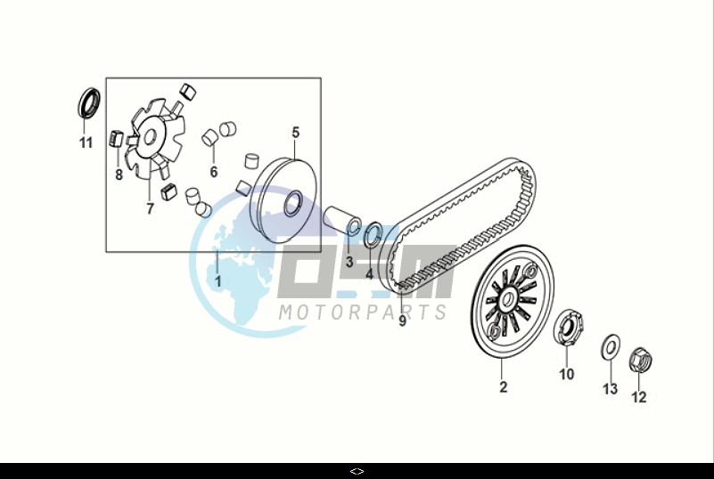 MOVABLE DRIVE FACE ASSY