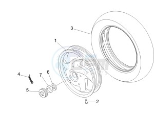 LX 50 4T USA drawing Rear Wheel