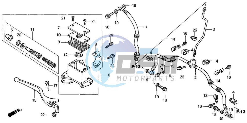 FR. BRAKE MASTER CYLINDER