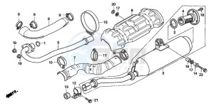 TRX500FM drawing EXHAUST MUFFLER